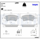 Delphi | Bremsbelagsatz, Scheibenbremse | LP1846 Delphi | Bremsbelagsatz, Scheibenbremse | LP1846