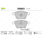 Valeo | Bremsbelagsatz, Scheibenbremse | 598863