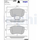 Delphi | Bremsbelagsatz, Scheibenbremse | LP1458 Delphi | Bremsbelagsatz, Scheibenbremse | LP1458