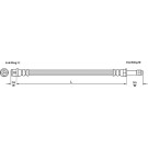 Metzger | Bremsschlauch | 4110275