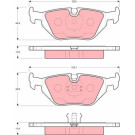 GDB1343 Bremsbelagsatz, Scheibenbremse GDB1343 Bremsbelagsatz, Scheibenbremse