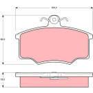 GDB628 Bremsbelagsatz, Scheibenbremse GDB628 Bremsbelagsatz, Scheibenbremse