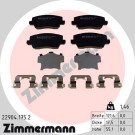 Zimmermann | Bremsbelagsatz, Scheibenbremse | 22904.175.2