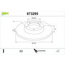 Valeo | Bremsscheibe | 673295
