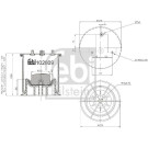 febi bilstein | Federbalg, Luftfederung | 102809