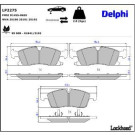 Delphi Bremsbelagsatz, Scheibenbremse LP2275