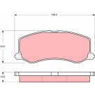 GDB3237 Bremsbelagsatz, Scheibenbremse GDB3237 Bremsbelagsatz, Scheibenbremse