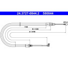 24.3727-0844.2 Seilzug, Feststellbremse 24.3727-0844.2 Seilzug, Feststellbremse