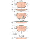 GDB1814 Bremsbelagsatz, Scheibenbremse COTEC GDB1814 Bremsbelagsatz, Scheibenbremse COTEC