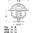 Wahler | Thermostat, Kühlmittel | 4022.82D