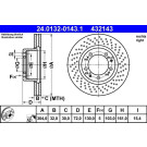 ATE | Bremsscheibe | 24.0132-0143.1