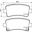 Hella Pagid | Bremsbelagsatz, Scheibenbremse | 8DB 355 012-991