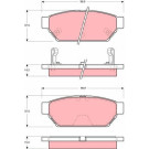 GDB3045 Bremsbelagsatz, Scheibenbremse