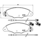 Brembo | Bremsbelagsatz, Scheibenbremse | P 61 061