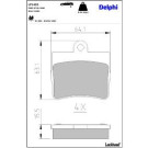 Delphi Bremsbelagsatz, Scheibenbremse LP1402