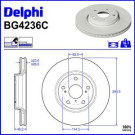Delphi Bremsscheibe BG4236C Delphi Bremsscheibe BG4236C