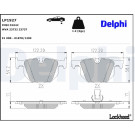 Delphi | Bremsbelagsatz, Scheibenbremse | LP1927 Delphi | Bremsbelagsatz, Scheibenbremse | LP1927