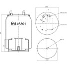 FEBI BILSTEIN 46391 Federbalg, Luftfederung FEBI BILSTEIN 46391 Federbalg, Luftfederung