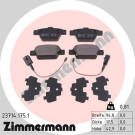 Zimmermann | Bremsbelagsatz, Scheibenbremse | 23714.175.1
