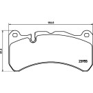 Hella Pagid | Bremsbelagsatz, Scheibenbremse | 8DB 355 019-521