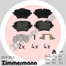Zimmermann | Bremsbelagsatz, Scheibenbremse | 25617.185.2