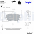 Delphi | Bremsbelagsatz, Scheibenbremse | LP1398 Delphi | Bremsbelagsatz, Scheibenbremse | LP1398