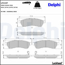 Delphi | Bremsbelagsatz, Scheibenbremse | LP2197 Delphi | Bremsbelagsatz, Scheibenbremse | LP2197