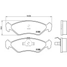 Brembo | Bremsbelagsatz, Scheibenbremse | P 24 028