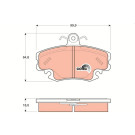 GDB1332 Bremsbelagsatz, Scheibenbremse COTEC GDB1332 Bremsbelagsatz, Scheibenbremse COTEC