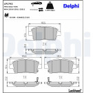 Delphi | Bremsbelagsatz, Scheibenbremse | LP1742 Delphi | Bremsbelagsatz, Scheibenbremse | LP1742