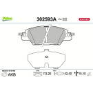 Valeo | Bremsbelagsatz, Scheibenbremse | 302593A