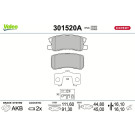Valeo | Bremsbelagsatz, Scheibenbremse | 301520A