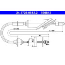 24.3728-0812.2 Seilzug, Kupplungsbetätigung