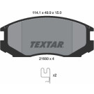 Textar | Bremsbelagsatz, Scheibenbremse | 2165001