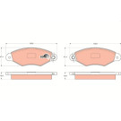 GDB1321 Bremsbelagsatz, Scheibenbremse COTEC GDB1321 Bremsbelagsatz, Scheibenbremse COTEC