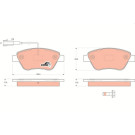 GDB1590 Bremsbelagsatz, Scheibenbremse COTEC GDB1590 Bremsbelagsatz, Scheibenbremse COTEC