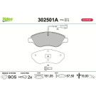 Valeo | Bremsbelagsatz, Scheibenbremse | 302501A Valeo | Bremsbelagsatz, Scheibenbremse | 302501A