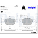 Delphi | Bremsbelagsatz, Scheibenbremse | LP1801