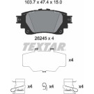 Textar | Bremsbelagsatz, Scheibenbremse | 2624501
