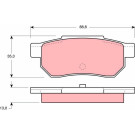 TRW | Bremsbelagsatz, Scheibenbremse | GDB775
