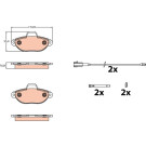 GDB2141 Bremsbelagsatz, Scheibenbremse GDB2141 Bremsbelagsatz, Scheibenbremse