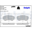Delphi | Bremsbelagsatz, Scheibenbremse | LP2143