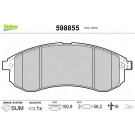 Valeo | Bremsbelagsatz, Scheibenbremse | 598855