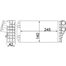 Mahle | Wärmetauscher, Innenraumheizung | AH 82 000S