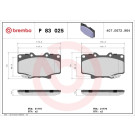 Brembo | Bremsbelagsatz, Scheibenbremse | P 83 025