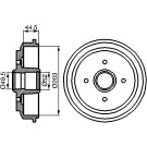 BOSCH | Bremstrommel | 0 986 477 149