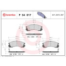 Brembo | Bremsbelagsatz, Scheibenbremse | P 54 017X