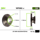 Valeo | Bremsscheibe | 187082
