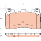 GDB1906 Bremsbelagsatz, Scheibenbremse GDB1906 Bremsbelagsatz, Scheibenbremse