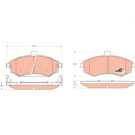 GDB3378 Bremsbelagsatz, Scheibenbremse COTEC GDB3378 Bremsbelagsatz, Scheibenbremse COTEC